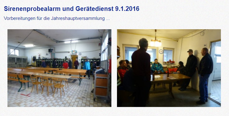 Gerätedienst 9.1.2016