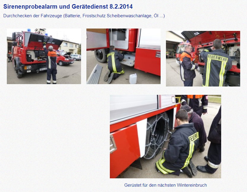 Gerätedienst 8.2.2014