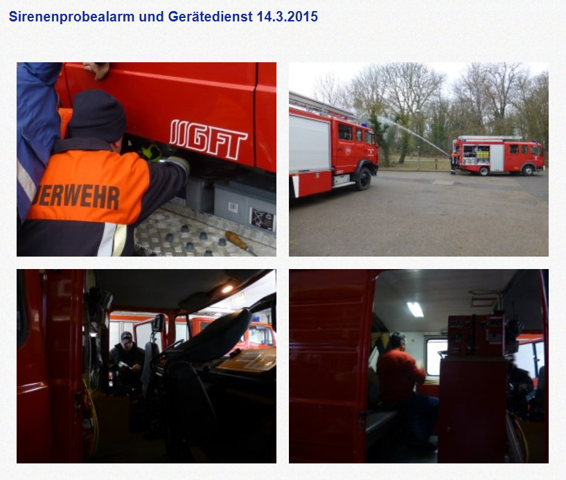 Gerätedienst 14.3.2015