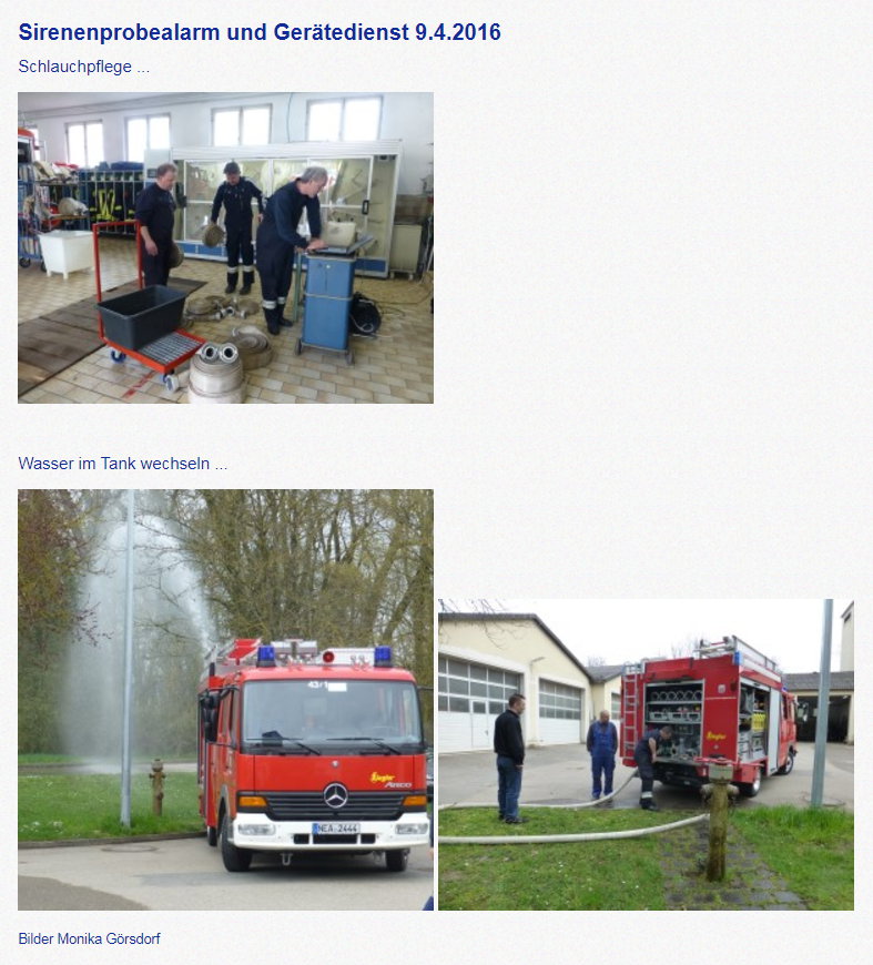 Gerätedienst 9.4.2016