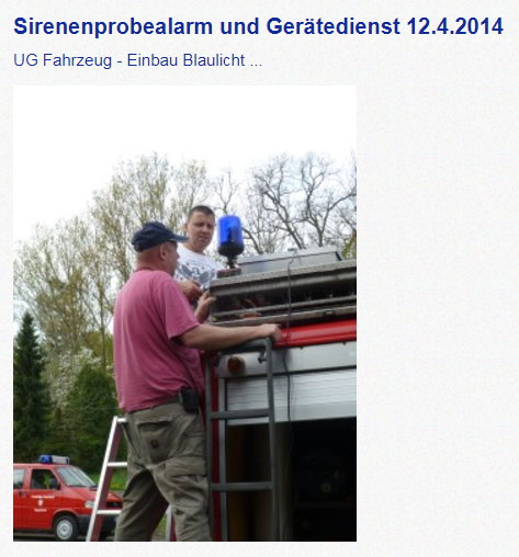 Gerätedienst 12.4.2014