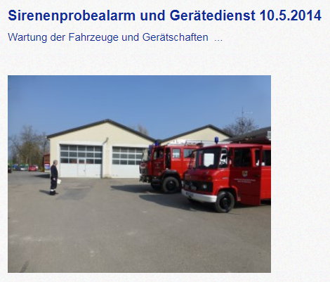 Gerätedienst 10.5.2014