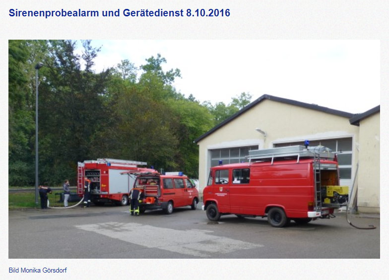 Gerätedienst 8.10.2016