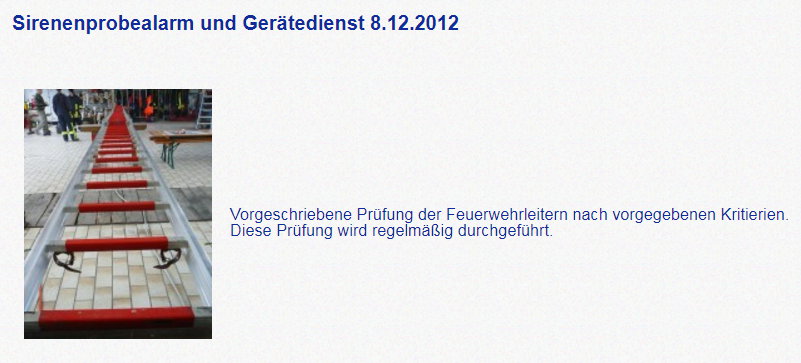 Gerätedienst 8.12.2012