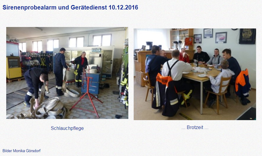 Gerätedienst 10.12.2016